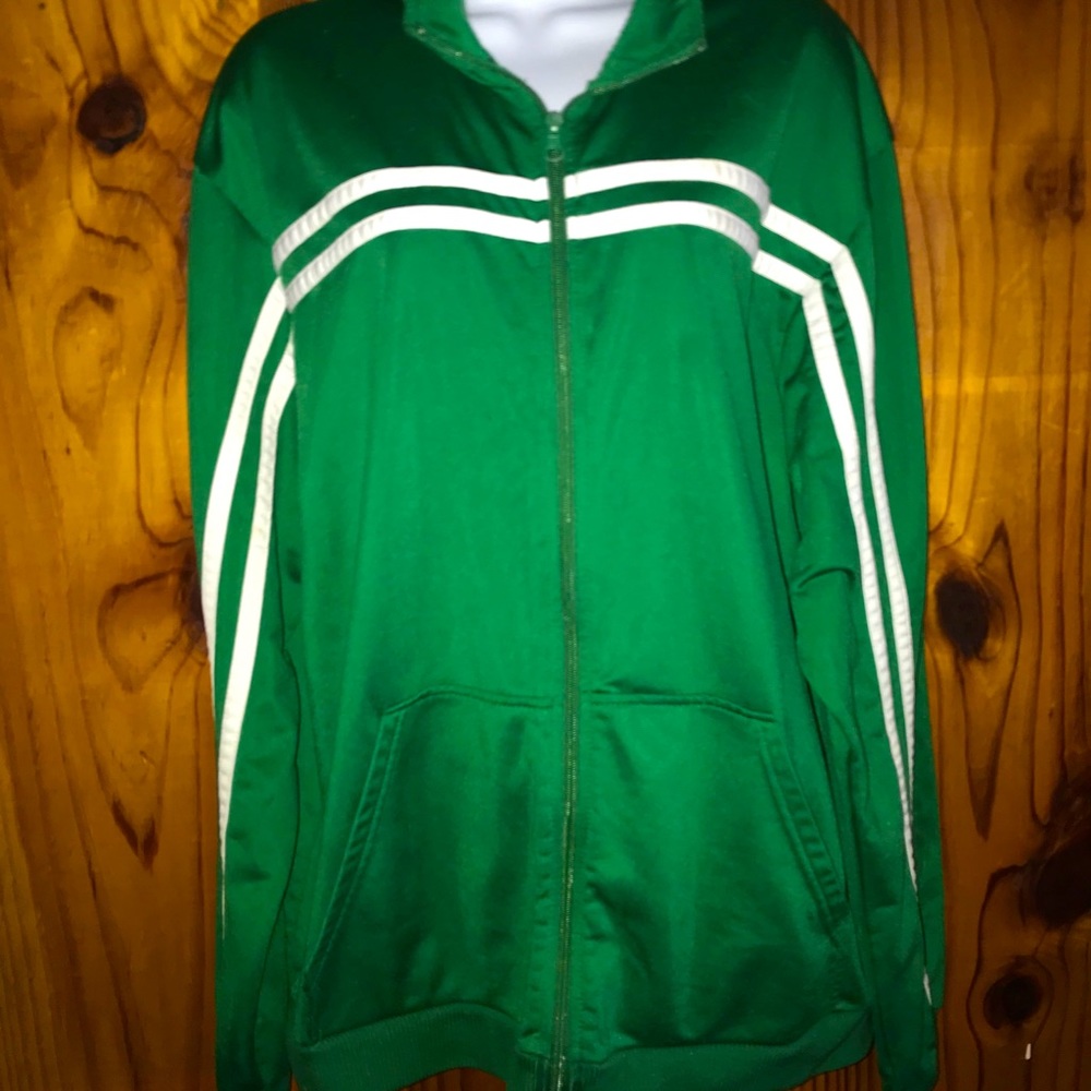 Men’s pro spirit green athletic jacket large